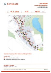 ‼ Oznámení o plánovaném přerušení dodávky elektrické energie č. 110061040994
