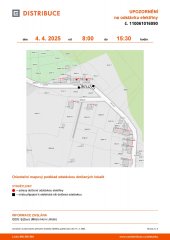 ‼ Oznámení o plánovaném přerušení dodávky elektrické energie č. 110061016090