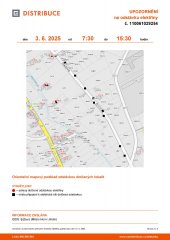 ‼ Oznámení o plánovaném přerušení dodávky elektrické energie č. 110061029254