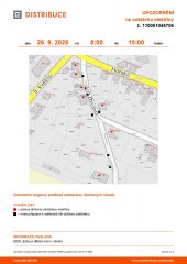 Oznámení o plánovaném přerušení dodávky elektrické energie č. 110061046706