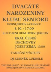 Klub seniorů slaví dvacet let 