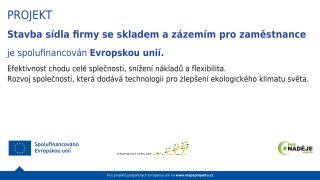 Stavba sídla firmy 