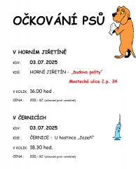 Očkování psů