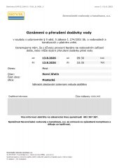 Odstávka vody_ulice Mostecká