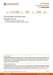 !!! Odstávka elektřiny !!! 9. 10. 2023 !!! 8:00 - 16:00 !!!