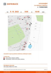 !!! Odstávka elektřiny !!! 9. 10. 2023 !!! 8:00 - 16:00 !!!