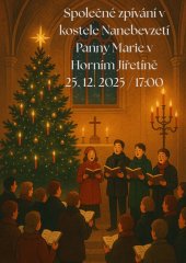 Společné zpívání v kostele 