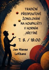 Tradiční předpouťové žonglování na koupališti