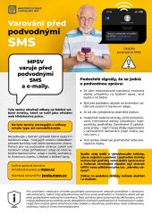 Varování MPSV před podvodnými SMS a falešnými doménami - informační leták