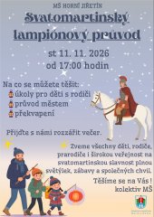 Svatomartinský a lampionový průvod_MŠ Horní Jiřetín