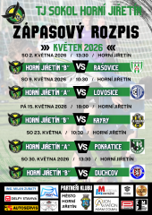 ZÁPASOVÝ ROZPIS_FOTBAL KVĚTEN 2026