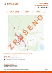‼ Oznámení o zrušení plánovaného přerušení dodávky elektrické energie č. 110061014279